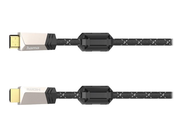Hama - Premium Highspeed - HDMI-Kabel mit Ethernet - HDMI Stecker zu HDMI Stecker - 1.5 m - abgeschirmt - bronze-kaffeebraun - 4K Unterstützung