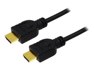 LogiLink High Speed with Ethernet - HDMI-Kabel mit Ethernet - HDMI männlich zu HDMI männlich - 2 m - Schwarz