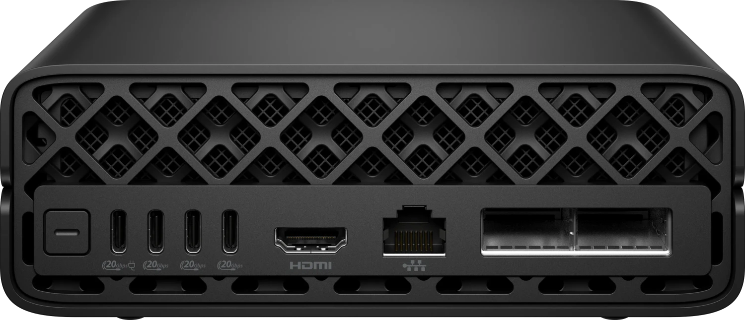 HP Inc. HP ZGX Nano G1n AI Station - Mini - 1 x GB10 Grace Blackwell Superchip Cortex-A725 + Cortex-X925 - RAM 128 GB - SSD 4 TB - NVMe, TLC, SED - NVIDIA Blackwell - 1GbE, 2.5GbE, 5GbE, 10GbE, 200GbE - NVIDIA DGX Base OS