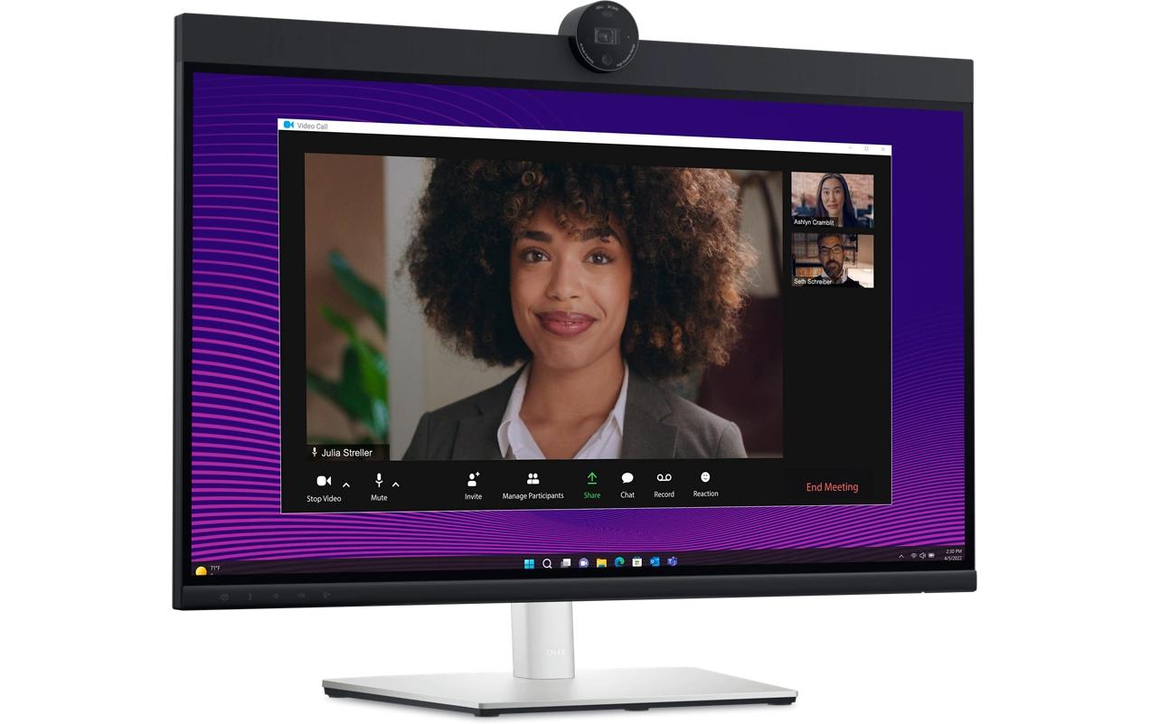 Dell 27 Video Conferencing Monitor P2724DEB - LED-Monitor - 68.6 cm (27") - 2560 x 1440 QHD @ 60 Hz - IPS - 350 cd/m² - 1000:1 - 5 ms - HDMI, DisplayPort, USB-C - Lautsprecher - BTO