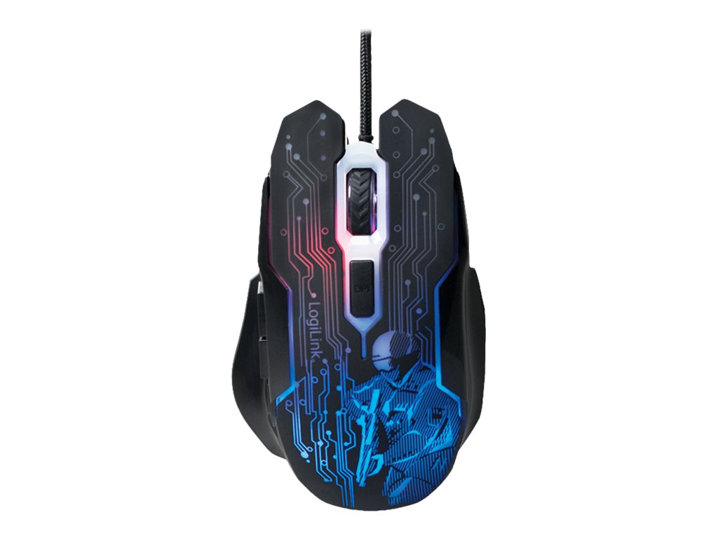 LogiLink Gaming - Maus - USB - Schwarz
