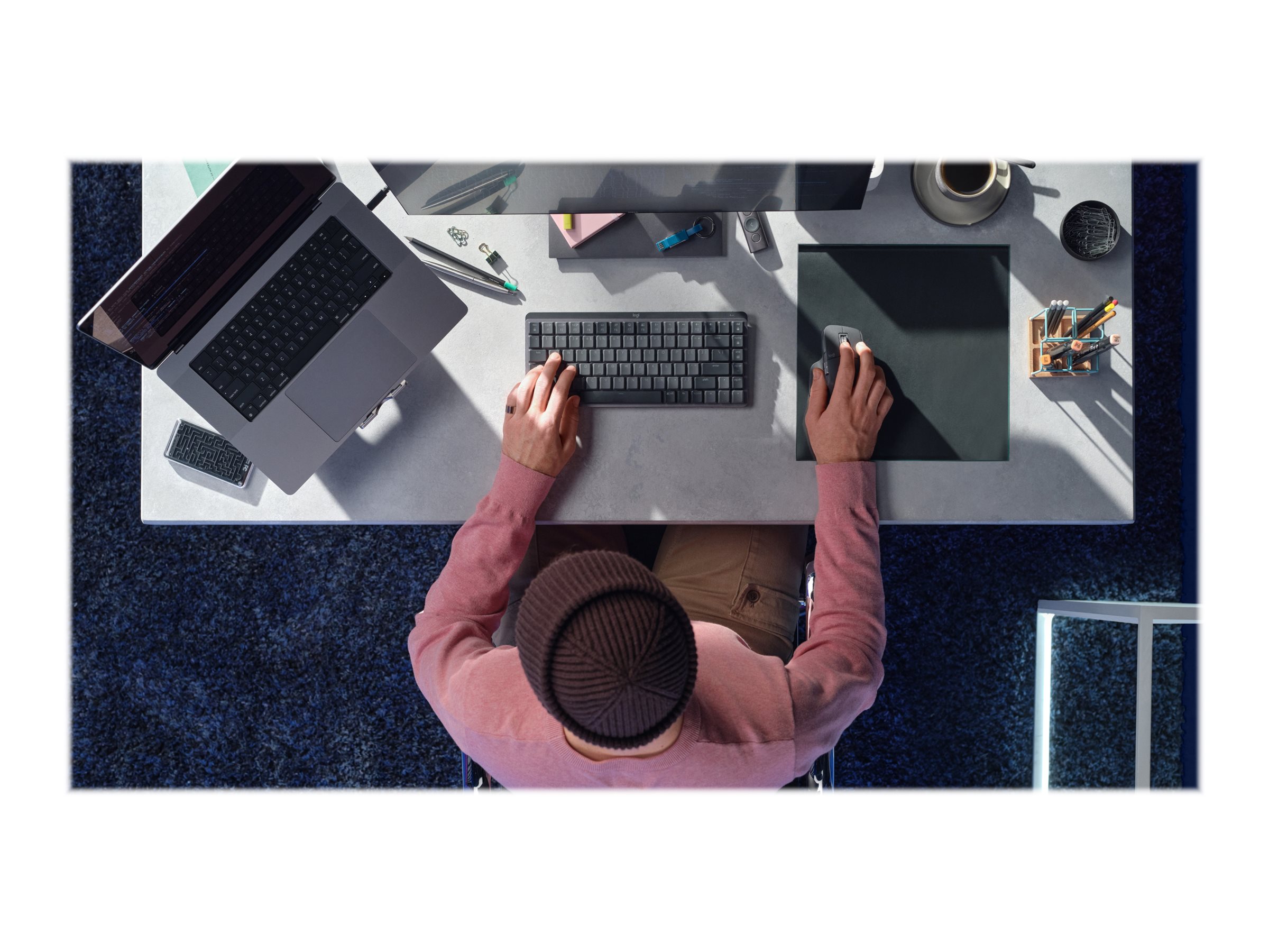 Logitech MX Master 3S Performance Wireless Mouse - Maus - Bluetooth
2.4 GHz - Schwarz