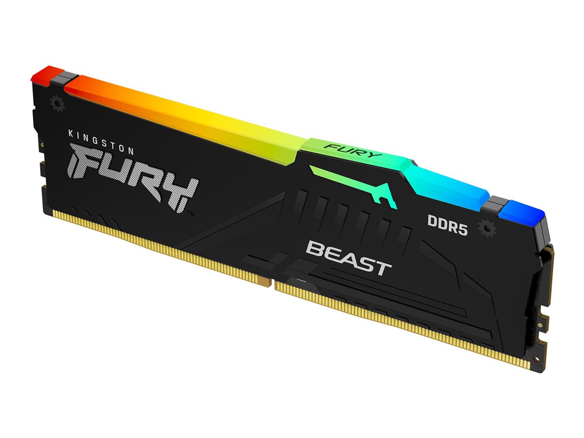Kingston FURY Beast - DDR5 - Kit - 128 GB: 4 x 32 GB - DIMM 288-PIN - 5200 MHz / PC5-41600