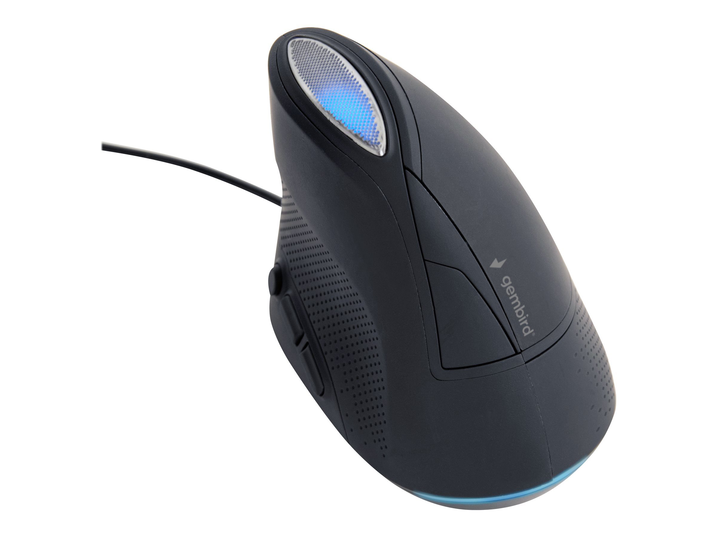 Gembird - vertikale Maus - USB - Space-grau