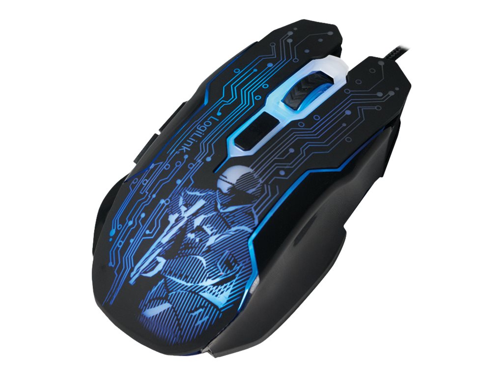 LogiLink Gaming - Maus - USB - Schwarz