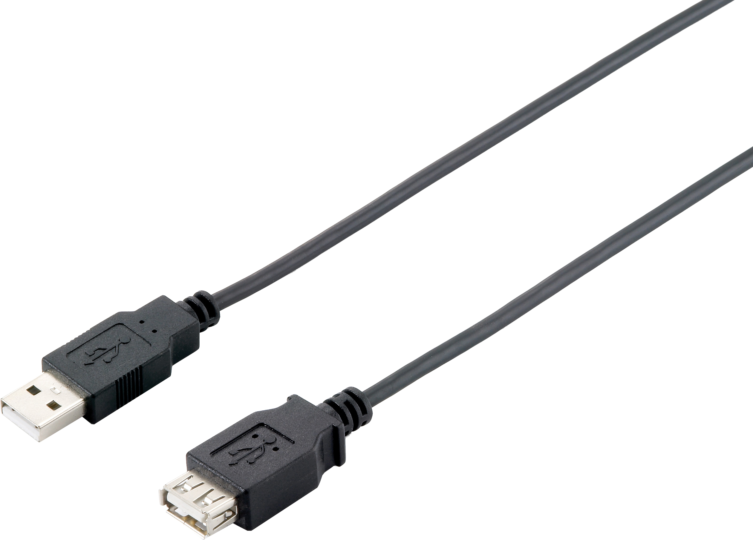 Equip - USB-Verlängerungskabel - USB (M) zu USB (W) - USB 2.0 - 5 m - Schwarz