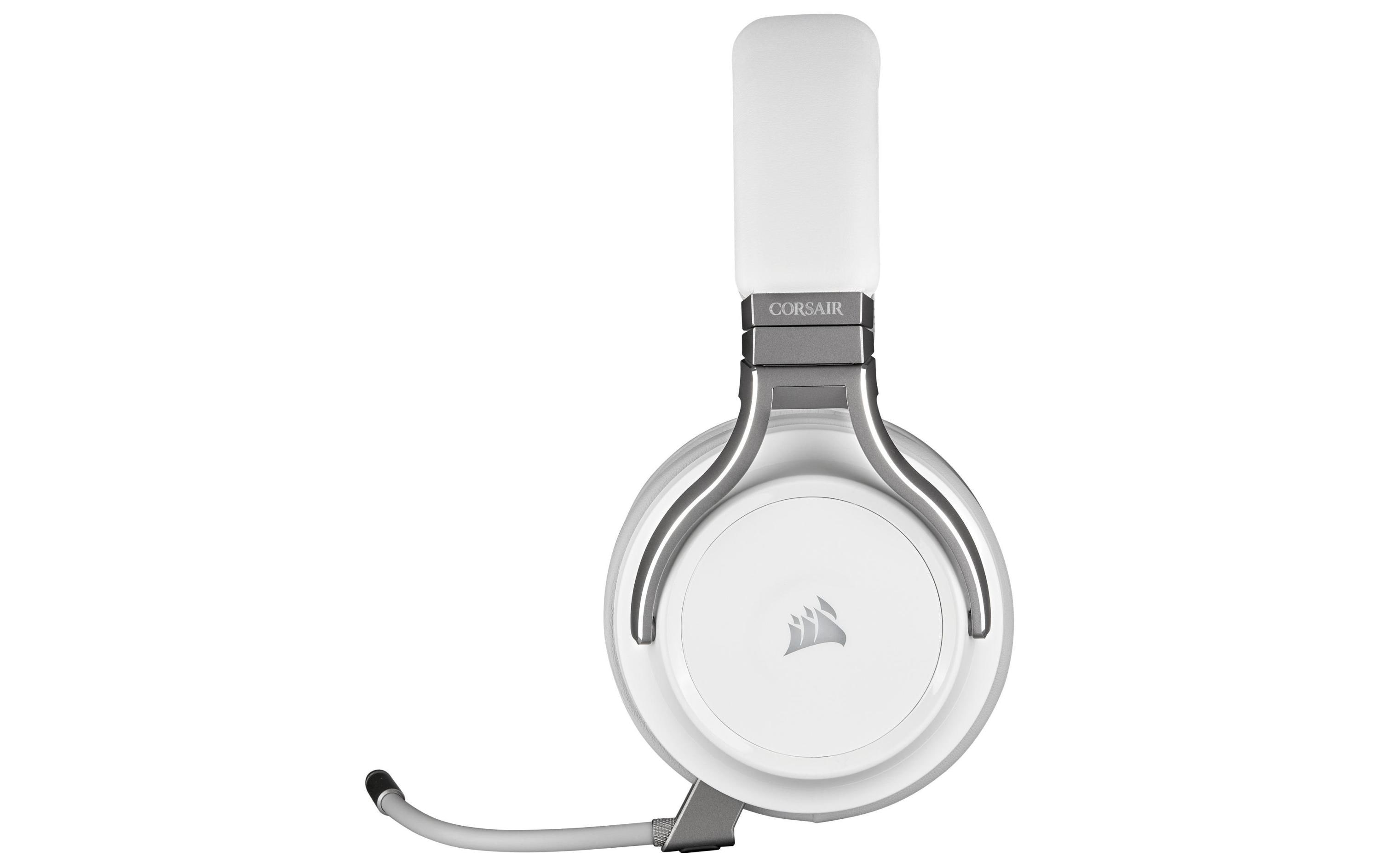 CORSAIR Gaming VIRTUOSO RGB - Headset - ohrumschließend - 2,4 GHz - kabellos - USB, 3,5 mm Stecker - weiß