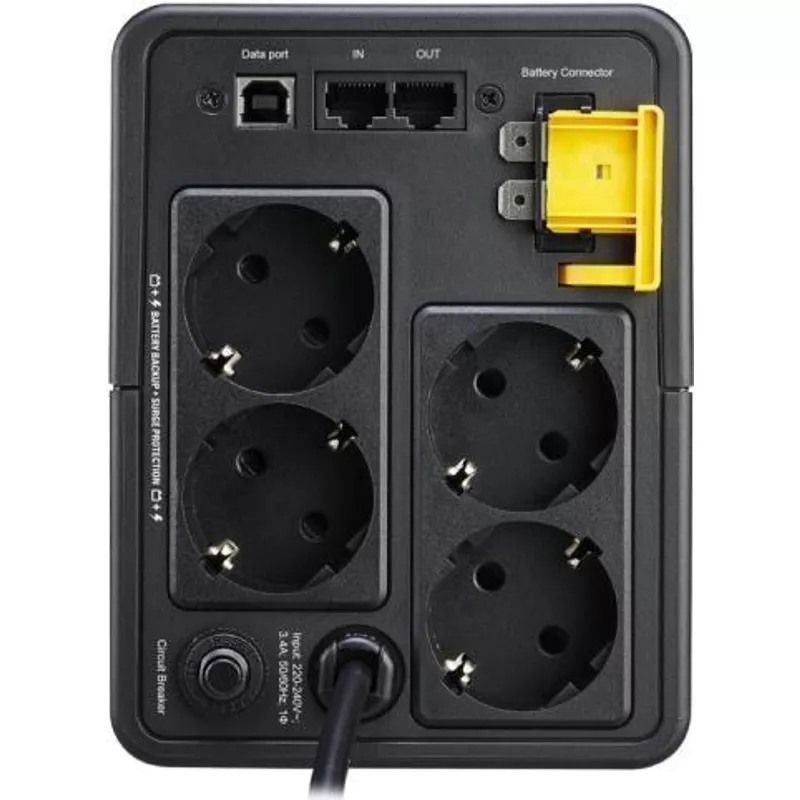 APC Back-UPS BX Series BX750MI-GR - USV - Wechselstrom 230 V - 410 Watt - 750 VA - 9 Ah - Ausgangsanschlüsse: 4 (BX750MI-GR)