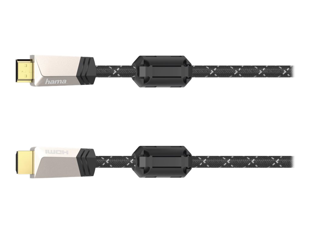 Hama - Premium Highspeed - HDMI-Kabel mit Ethernet - HDMI Stecker zu HDMI Stecker - 1.5 m - abgeschirmt - bronze-kaffeebraun - 4K Unterstützung