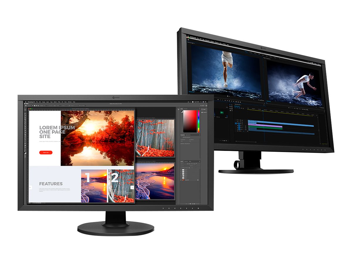 EIZO ColorEdge cs2740 - LED-Monitor - 68.6 cm (27") (26.9" sichtbar) - 3840 x 2160 4K @ 61 Hz - IPS - 350 cd/m² - 1000:1 - 10 ms - HDMI, DisplayPort, USB-C - Schwarz