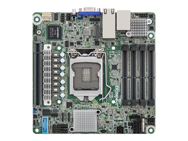 ASRock Rack E3C256D4I-2T - Motherboard - Mini-ITX - LGA1200-Sockel - C252