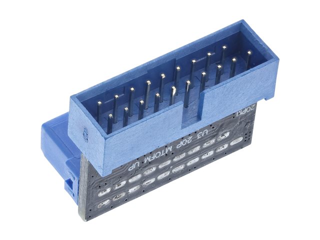 InLine - interner USB-Adapter - 20-poliger USB 3.0 Kopf zu 20-poliger USB 3.0 Kopf