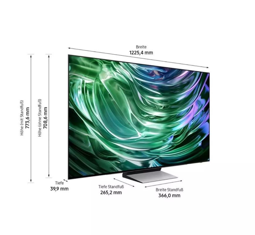 Samsung QE55S90DAE - 138 cm (55") Diagonalklasse S90D Series OLED-TV - Smart TV - Tizen OS - 4K UHD (2160p) 3840 x 2160 - HDR - Graphite Black