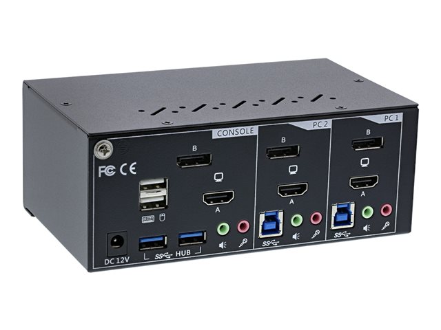 InLine 62642I - KVM-/Audio-/USB-Switch - 2 x KVM/Audio/USB - 1 lokaler Benutzer - Desktop