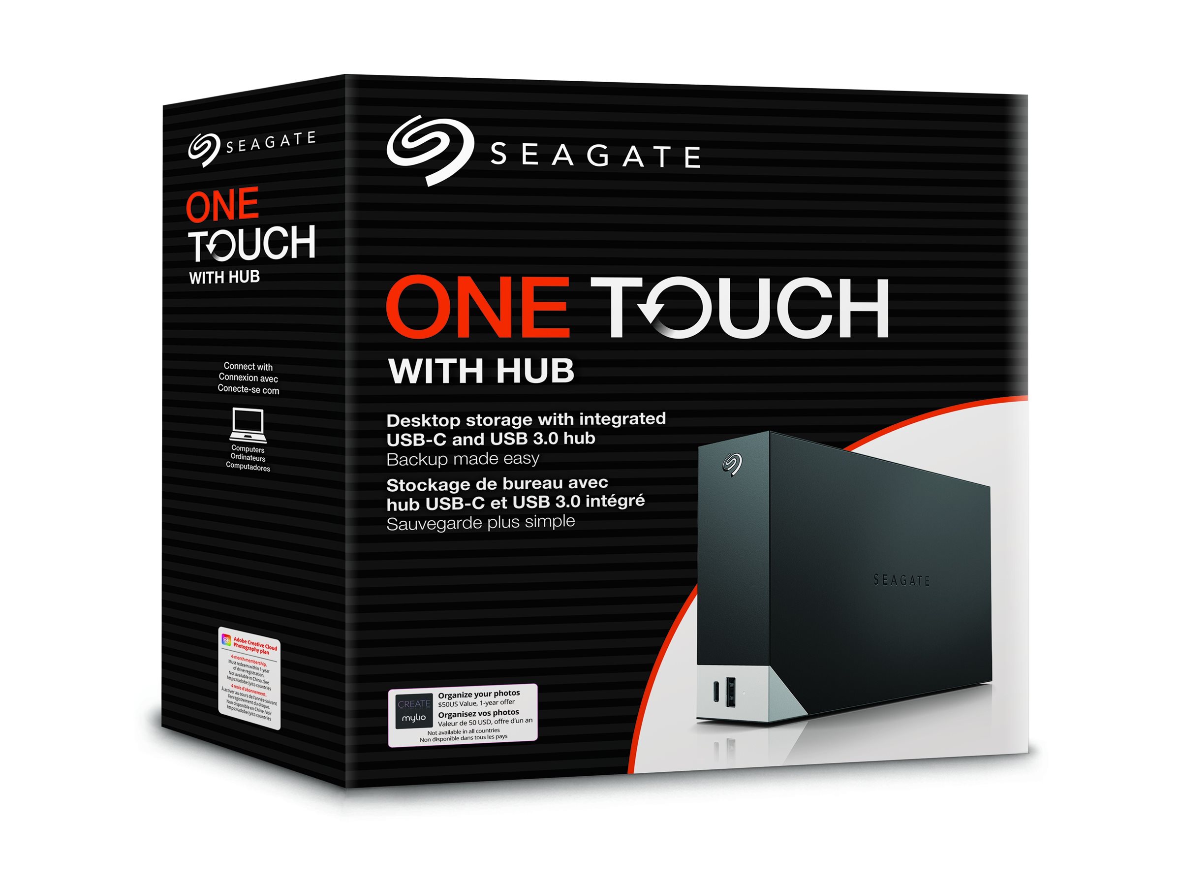 Seagate One Touch with hub STLC20000400 - Festplatte - 20 TB - USB 3.0