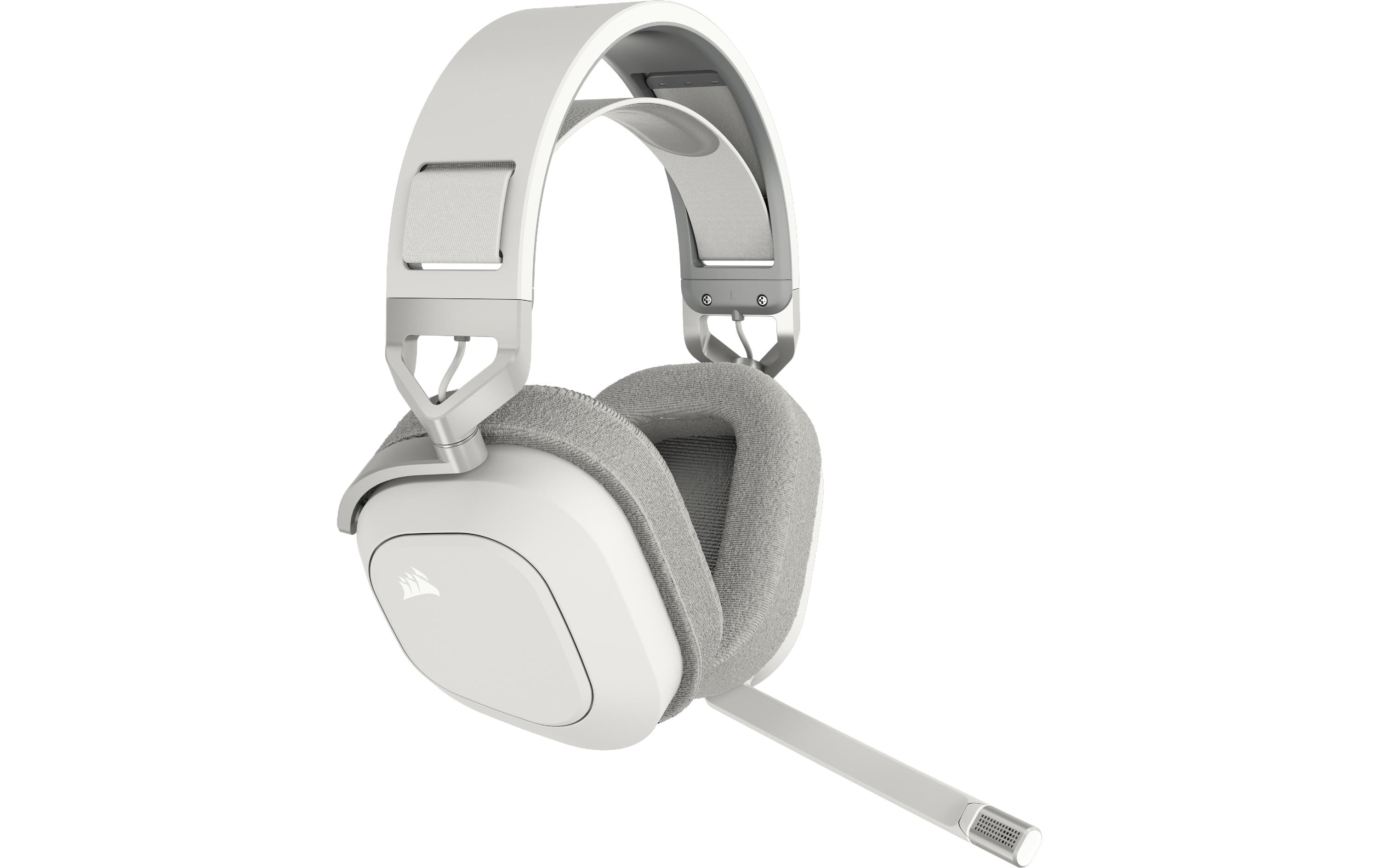 CORSAIR Gaming HS80 MAX WIRELESS - Headset - ohrumschließend - 2,4 GHz - kabellos - USB - weiß