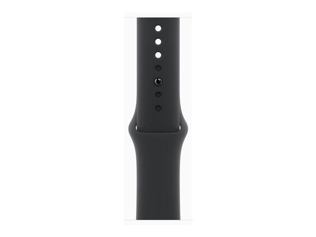 Apple Watch Series 10 GPS + Cellular 46mm Jet Black Aluminium Case mit Black Sport Band - S/M (MWY33QF/A)