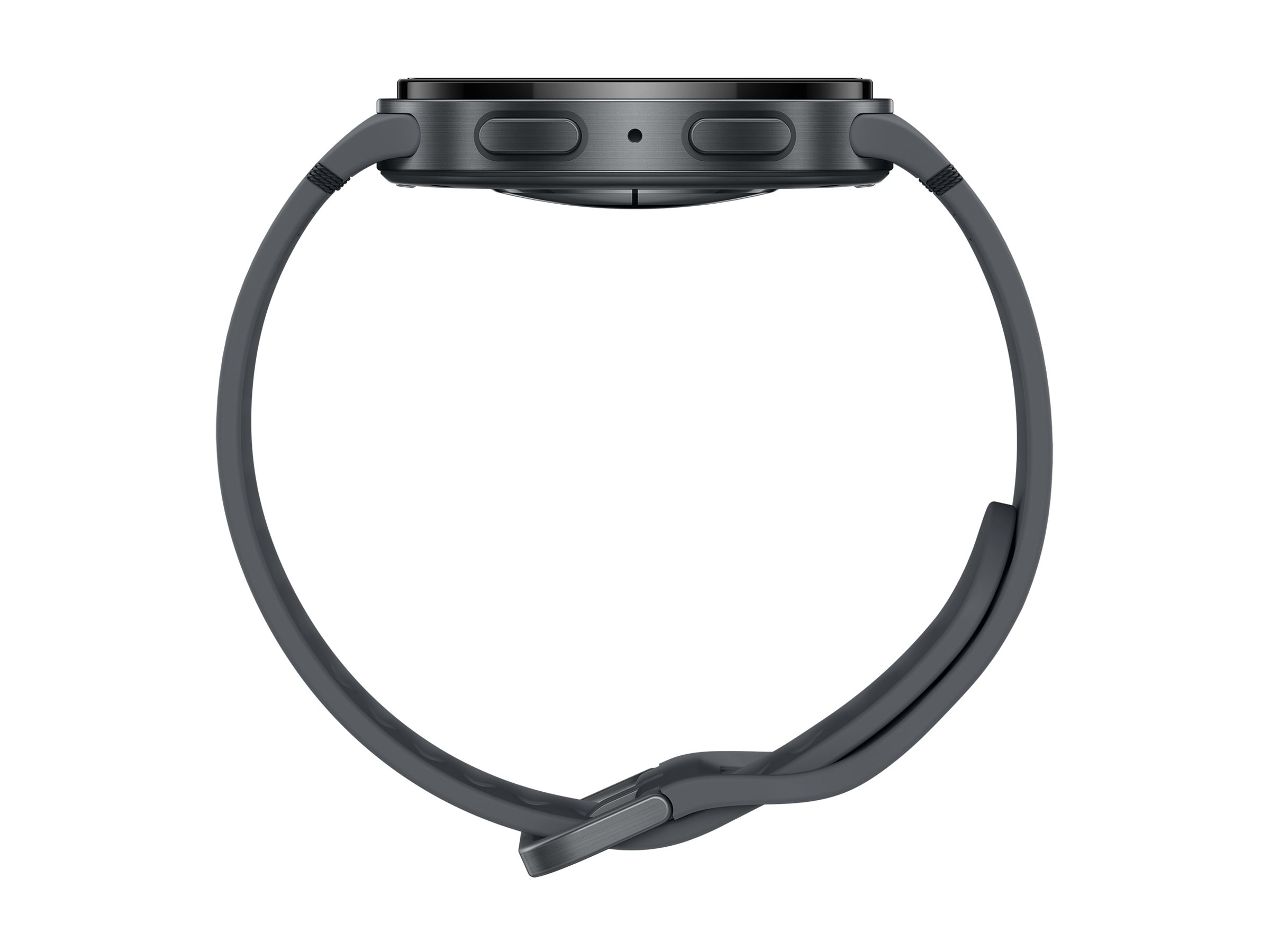 Samsung Galaxy Watch8 - 44 mm - Carbon-Schwarz - intelligente Uhr mit Sportband - Gummi - Graphit - Bandgröße: M/L - Anzeige 3.7 cm (1.47") (SM-L330NDAADBT)