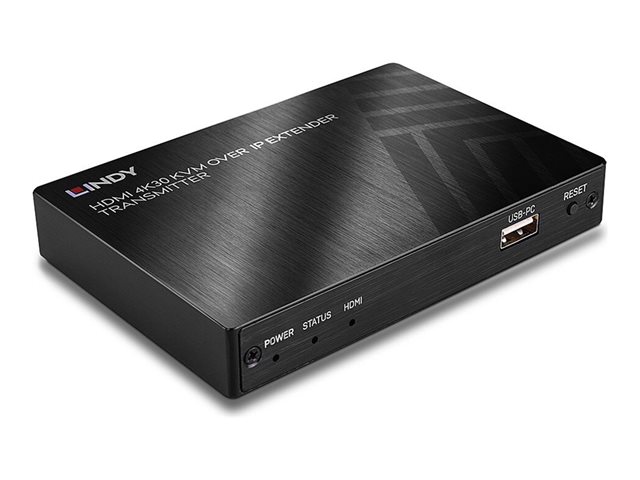 LINDY KVM over IP Extender, Transmitter - KVM/Infrarot-Extender - Sender - 1GbE, HDMI - USB - bis zu 150 m