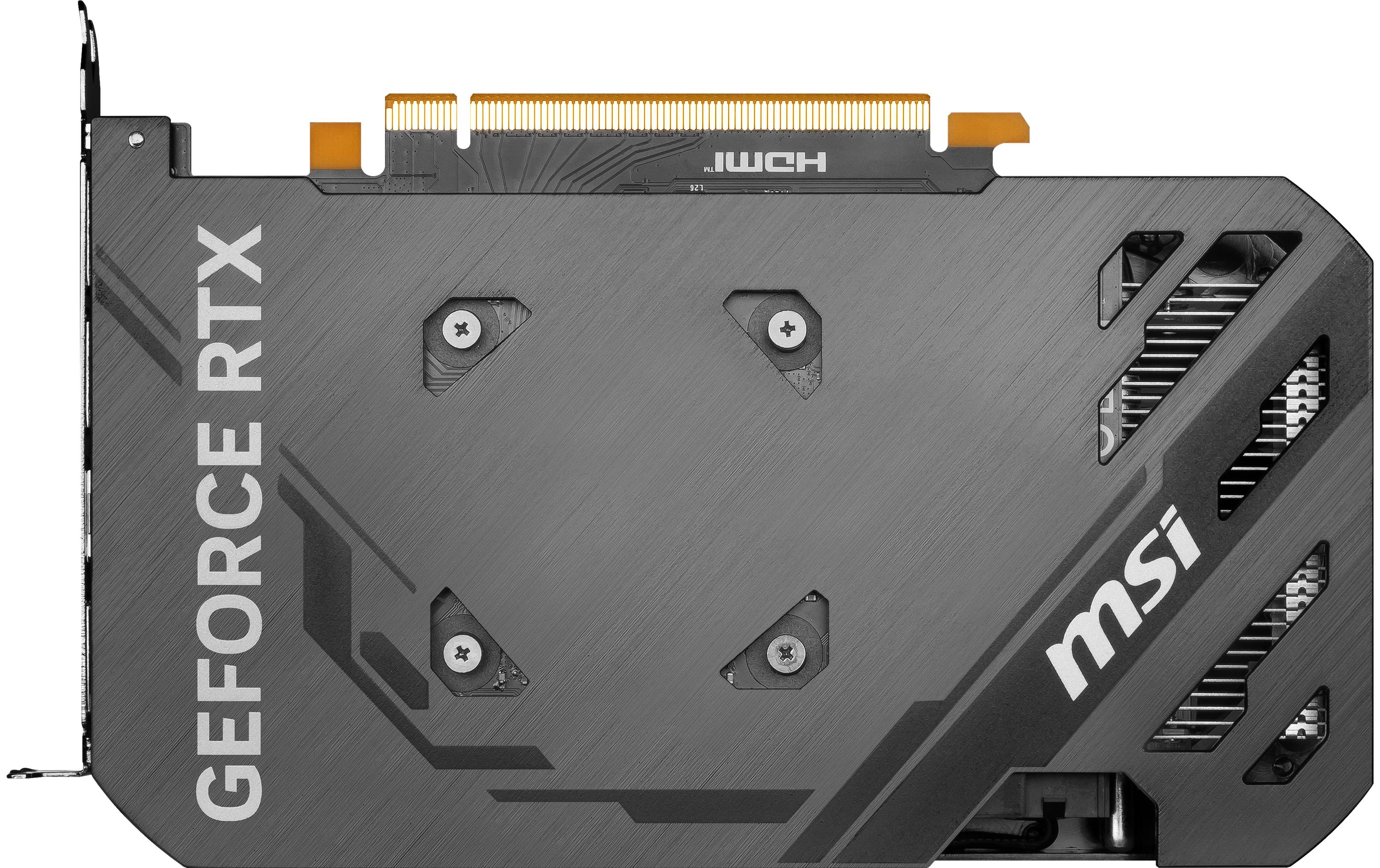 MSI GeForce RTX 4060 VENTUS 2X BLACK 8G OC Grafikkarte - 8GB GDDR6, 1x HDMI, 3x DP