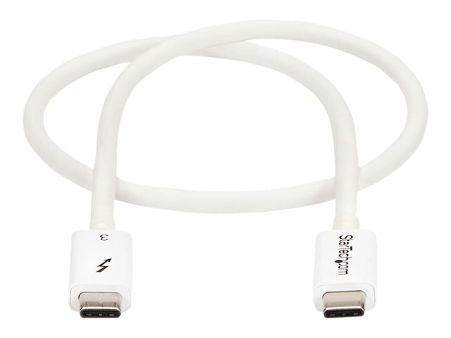 StarTech.com 1.6ft (50cm) Thunderbolt 3 Cable
40Gbps
100W PD
4K/5K Video
Thunderbolt-Certified
Compatible w/ TB4/USB 3.2/DisplayPort - Thunderbolt-Kabel - 24 pin USB-C zu 24 pin USB-C - 50 cm