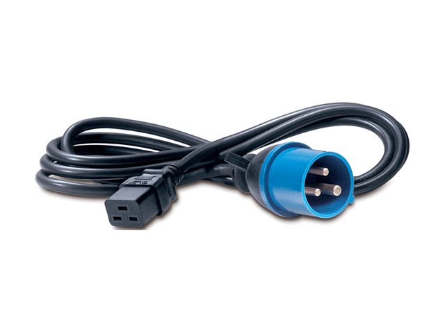 APC - Stromkabel - IEC 60320 C19 zu IEC 60309 (M) - 2.5 m - Schwarz - für P/N: SMT2200I-AR, SMT2200R2I-AR, SMT3000I-AR, SMT3000R2I-AR, SRT1500XLI, SRT2200XLI-KR