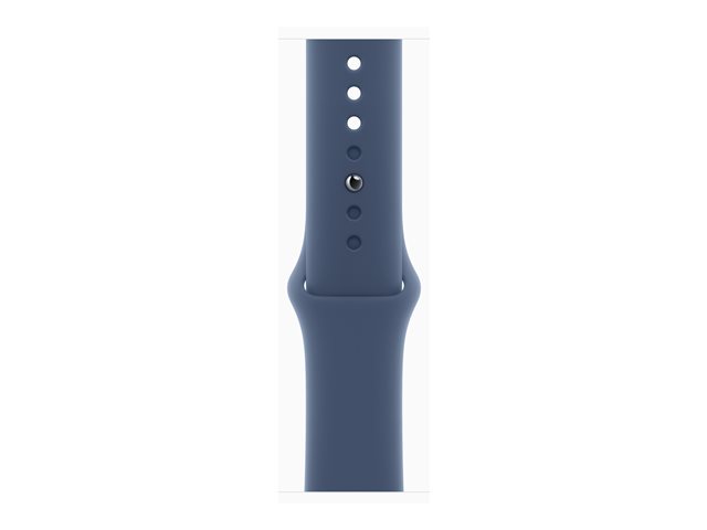 Apple Watch Series 10 GPS + Cellular 46mm Silver Aluminium Case mit Denim Sport Band - M/L (MWY13QF/A)