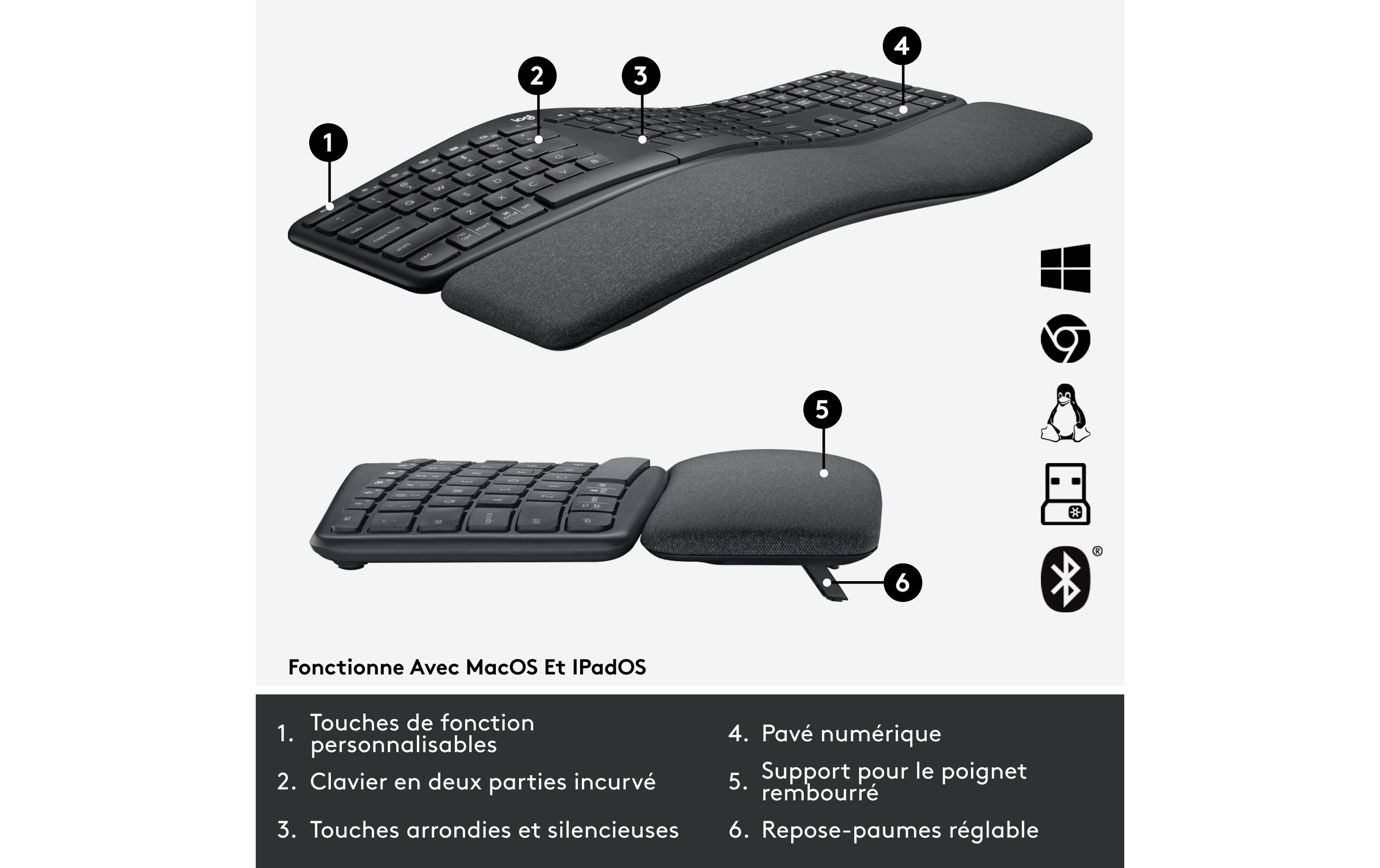 Logitech Tastatur K860 for Business