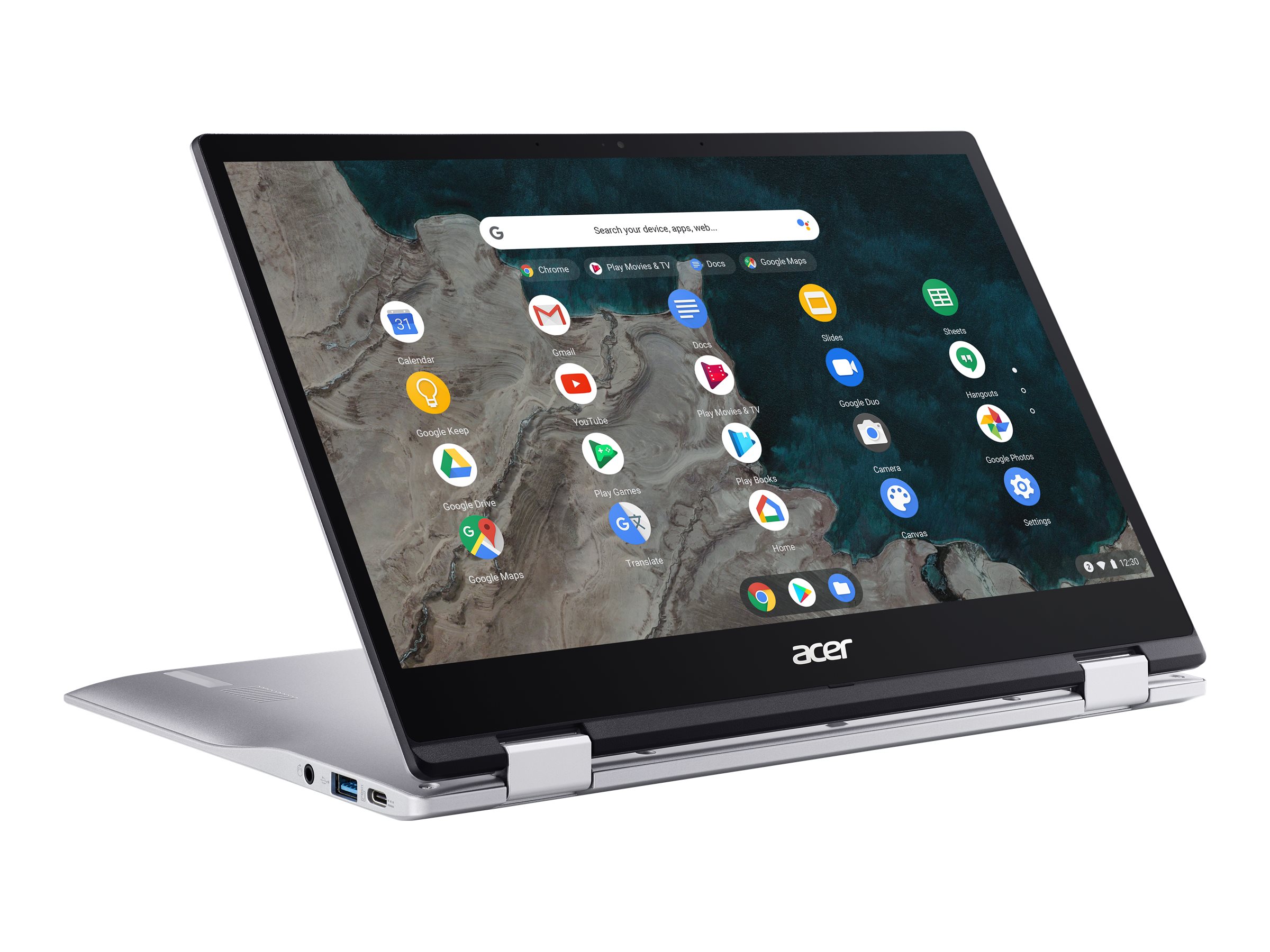 Acer Chromebook Spin 513 CP513-1H - 33.8 cm (13.3") - Snapdragon 7c Kryo 468 - 4 GB RAM - 64 GB eMMC - Deutsch