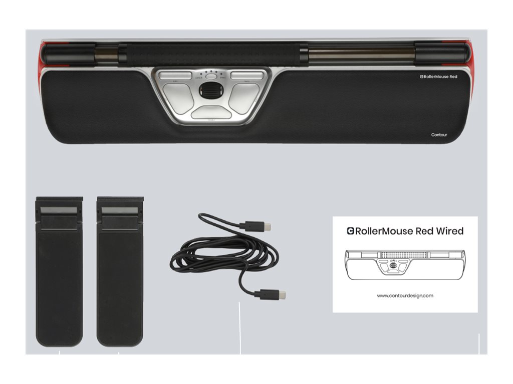 Contour RollerMouse Red - zentrale Maus
