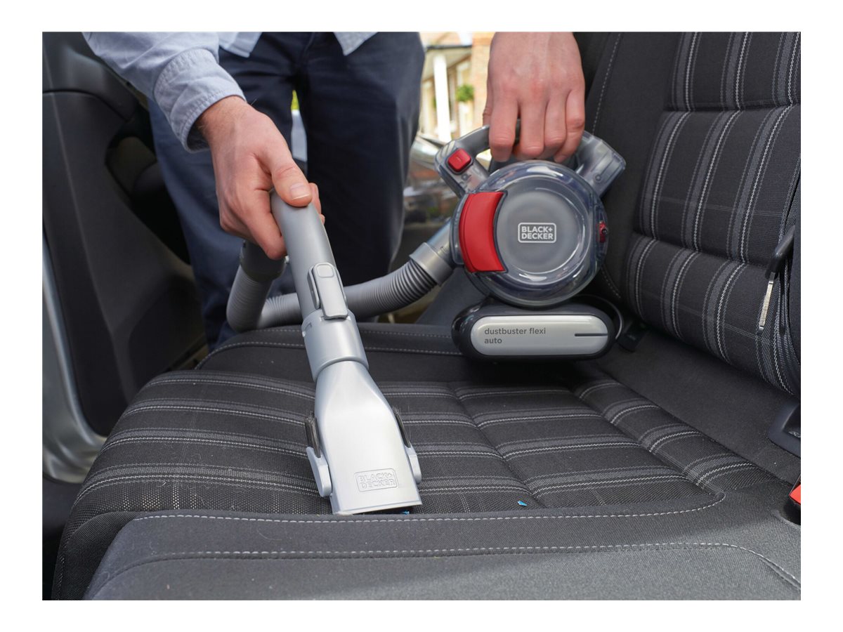 Black & Decker DustBuster Flexi Auto PD1200AV - Staubsauger - Handstaubsauger - Rot/Grau