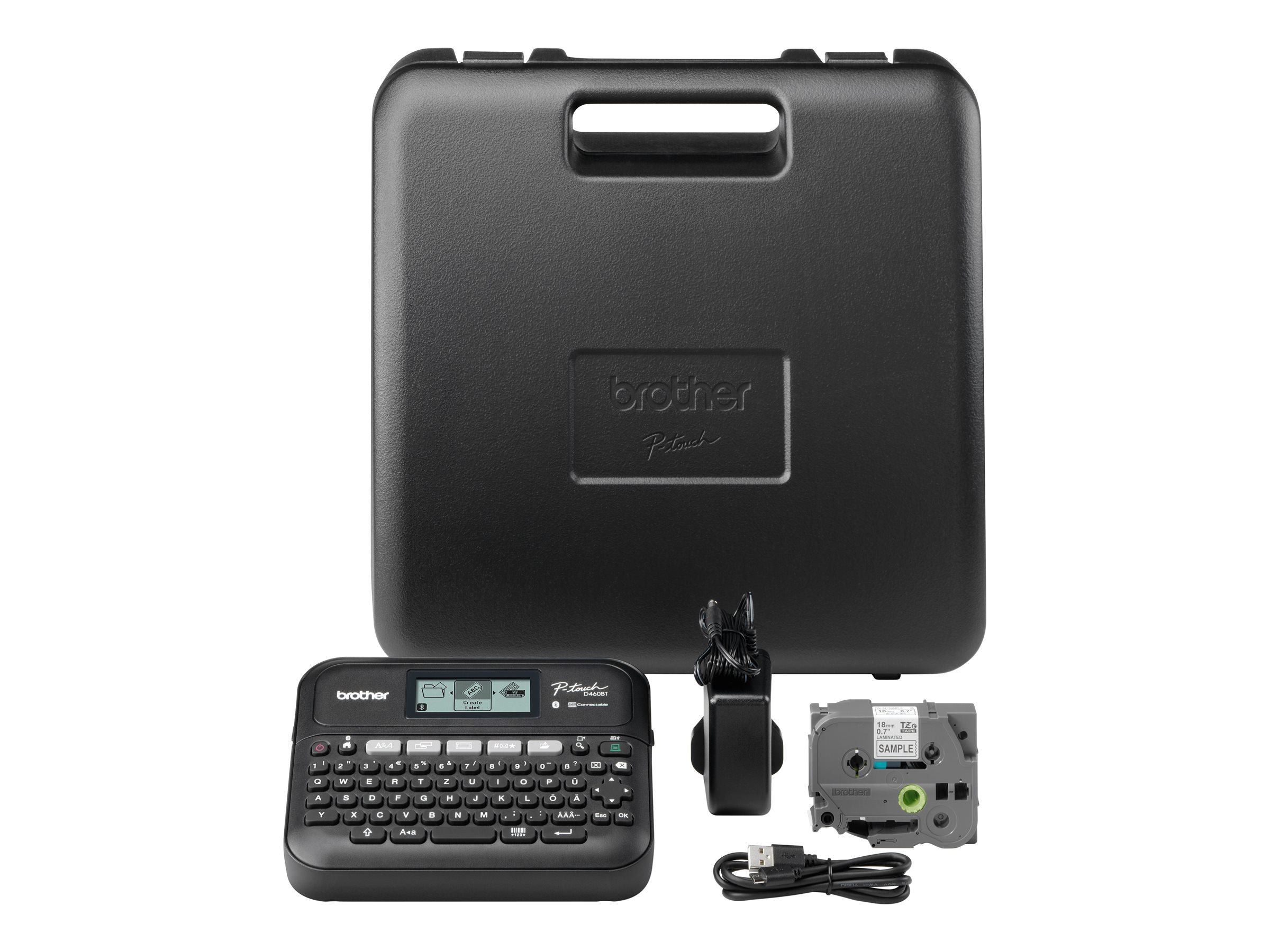 Brother P-Touch PT-D460BTVP - Beschriftungsgerät - s/w - Thermotransfer