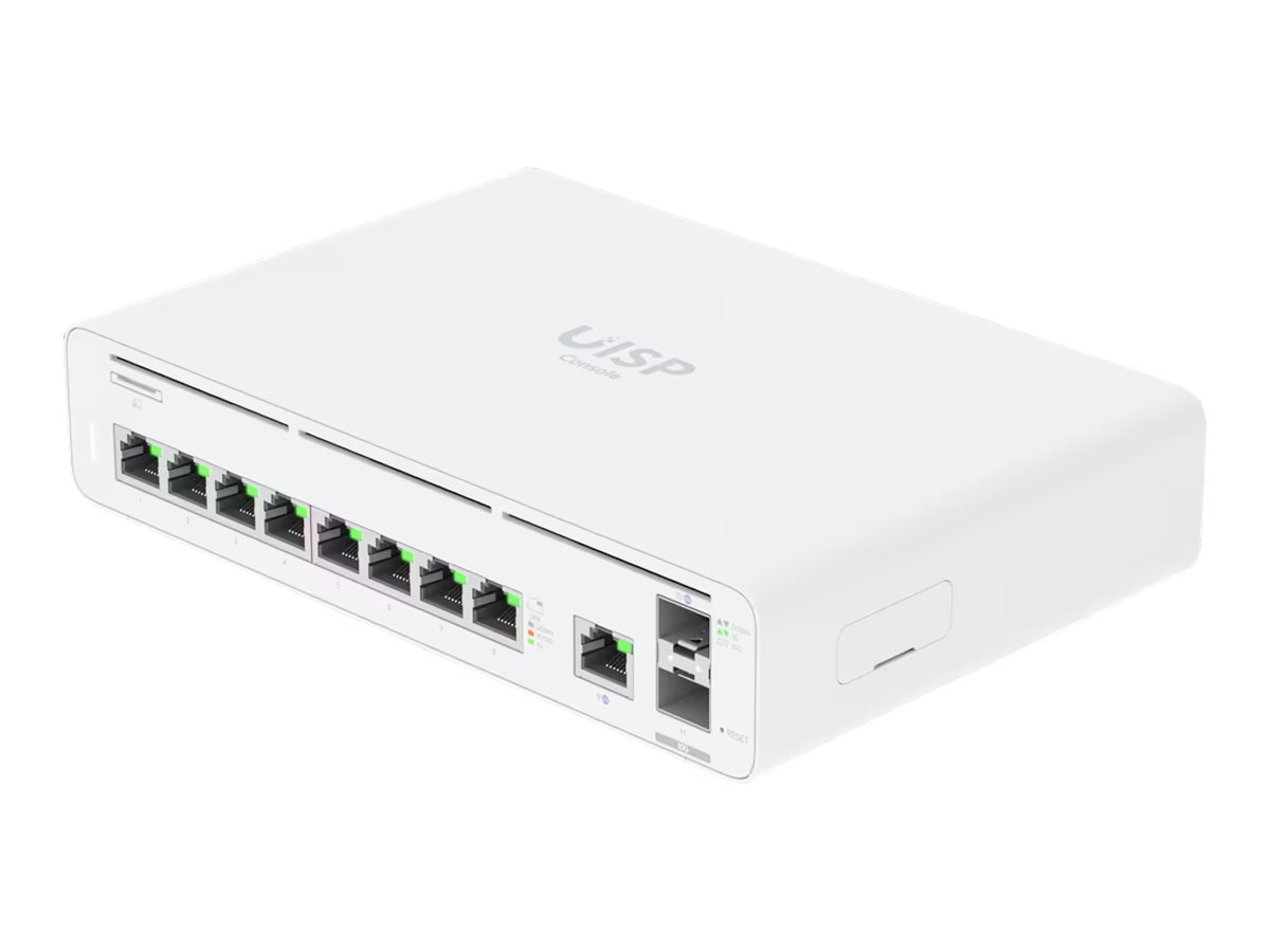 Ubiquiti UISP Console Desktop Gigabit Managed Switch, 9x RJ-45, 2x SFP+