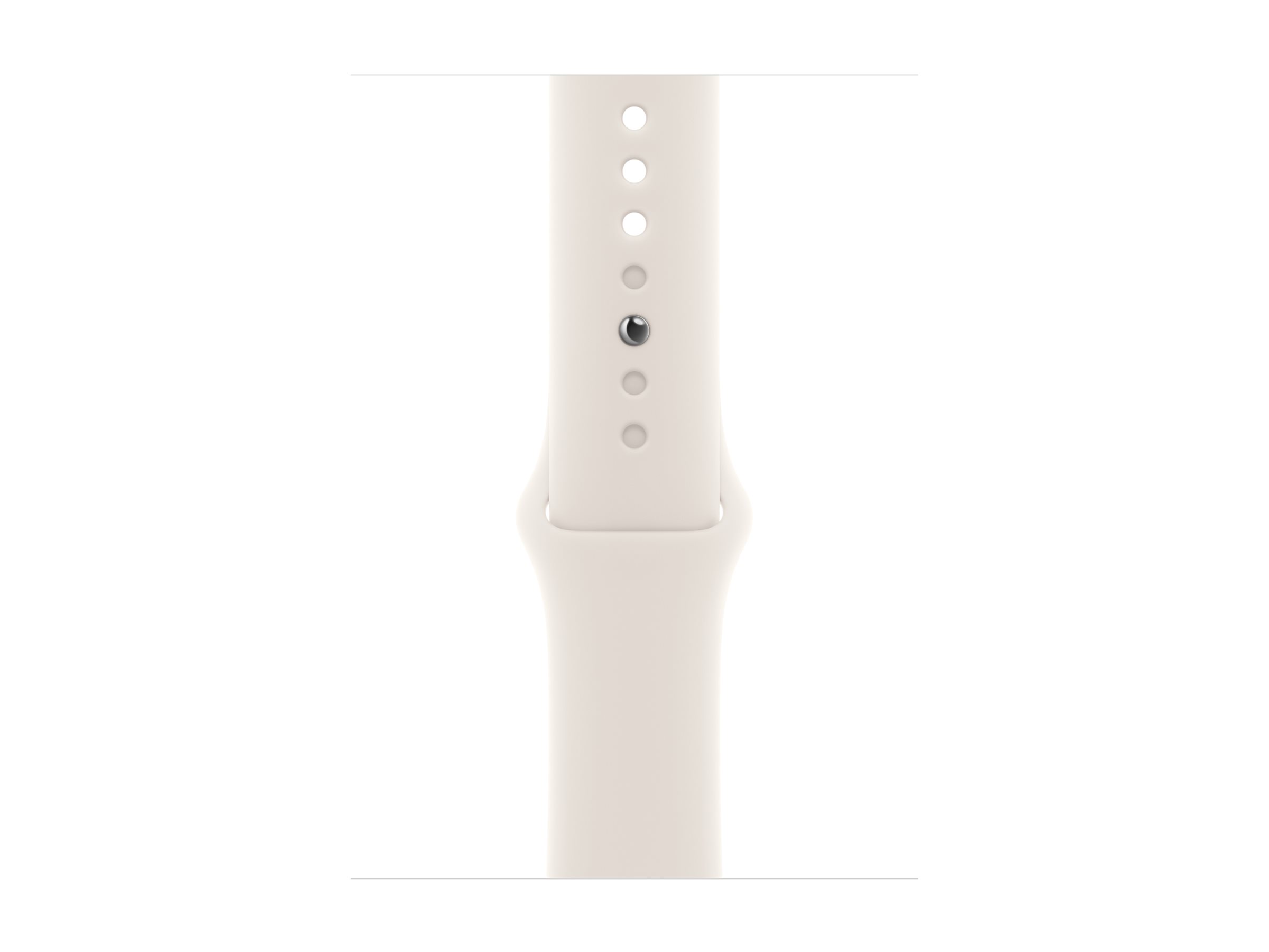 Apple Watch SE GPS + Cellular 44mm Starlight Aluminium Case mit Starlight Sport Band - S/M (MXGT3QF/A)