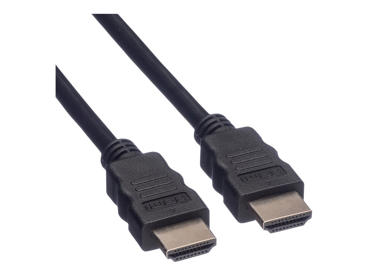 VALUE - HDMI-Kabel mit Ethernet - HDMI männlich zu HDMI männlich - 2 m - Doppelisolierung