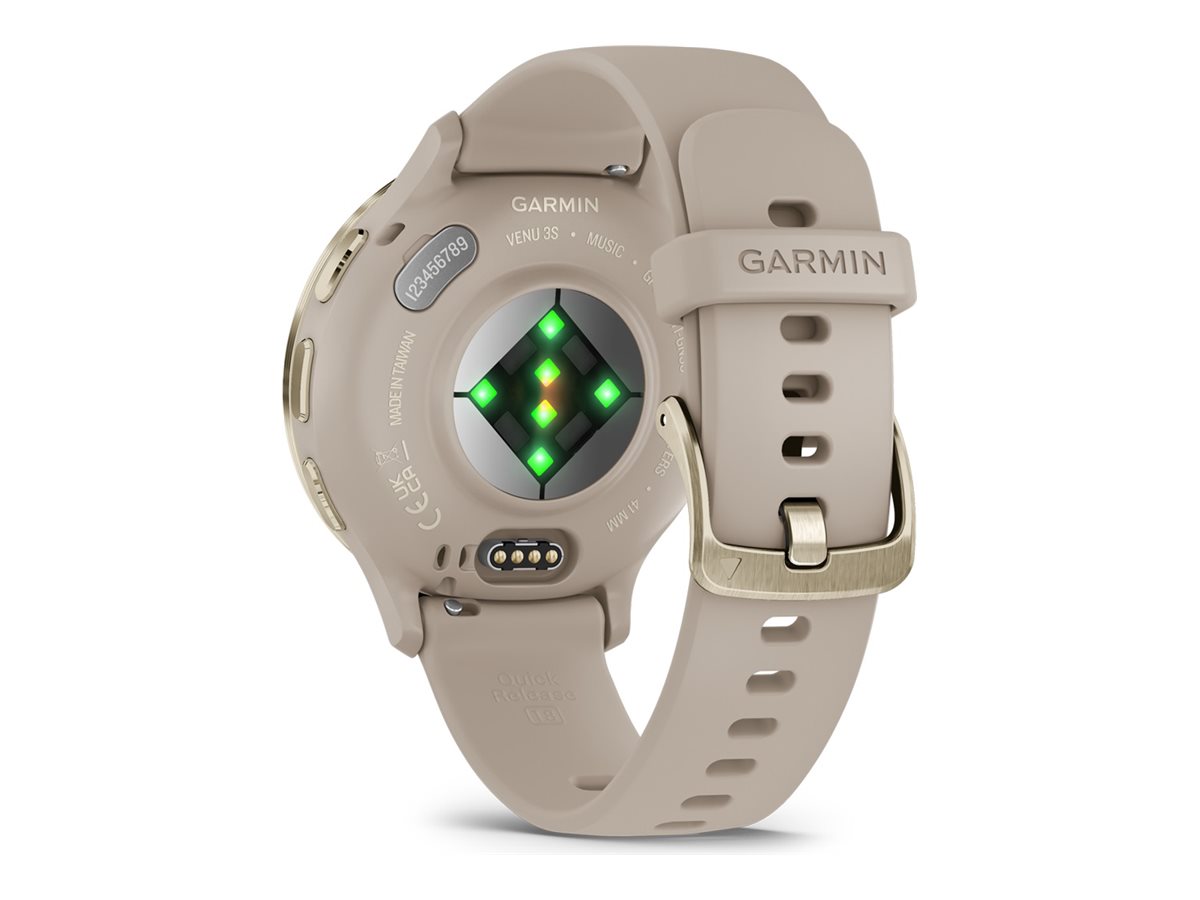 Garmin Venu 3S - French Gray - intelligente Uhr mit Band - 8 GB