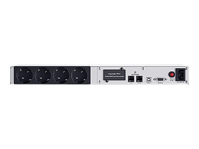 CyberPower OR650ERM1U Line-Interactive USV 650VA/360W
Rackmount 1U, USB (HID), AVR, LCD, Ausgang (4) Schuko, Expansion Port für opt. Netzwerkkomunikation"