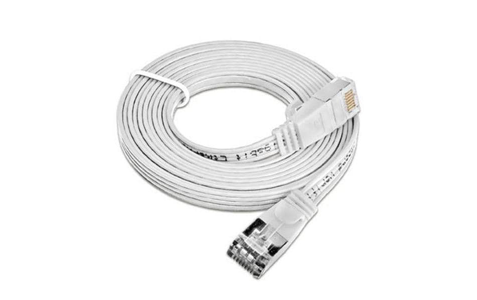 Wirewin Slim - Patch-Kabel - RJ-45 (M) zu RJ-45 (M) - 2 m - STP - CAT 6 - geformt, ohne Haken, flach - weiß