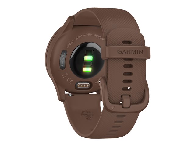 Garmin vívomove Sport - Mokkafarben mit perlgoldenen Akzenten - intelligente Uhr mit Band