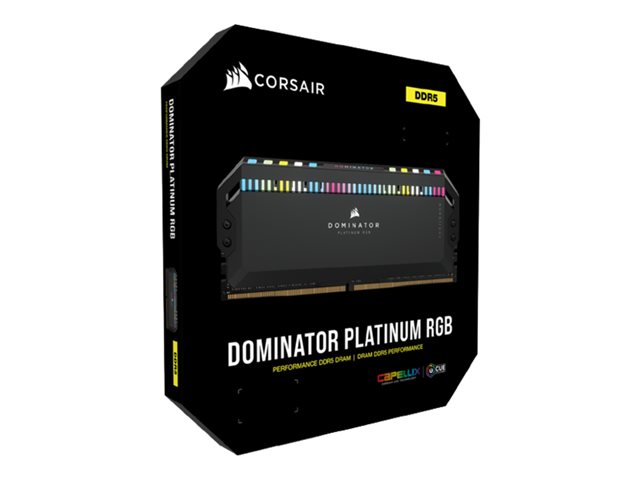 CORSAIR Dominator Platinum RGB - DDR5 - Kit - 64 GB: 2 x 32 GB - DIMM 288-PIN - 5200 MHz / PC5-41600 - ungepuffert