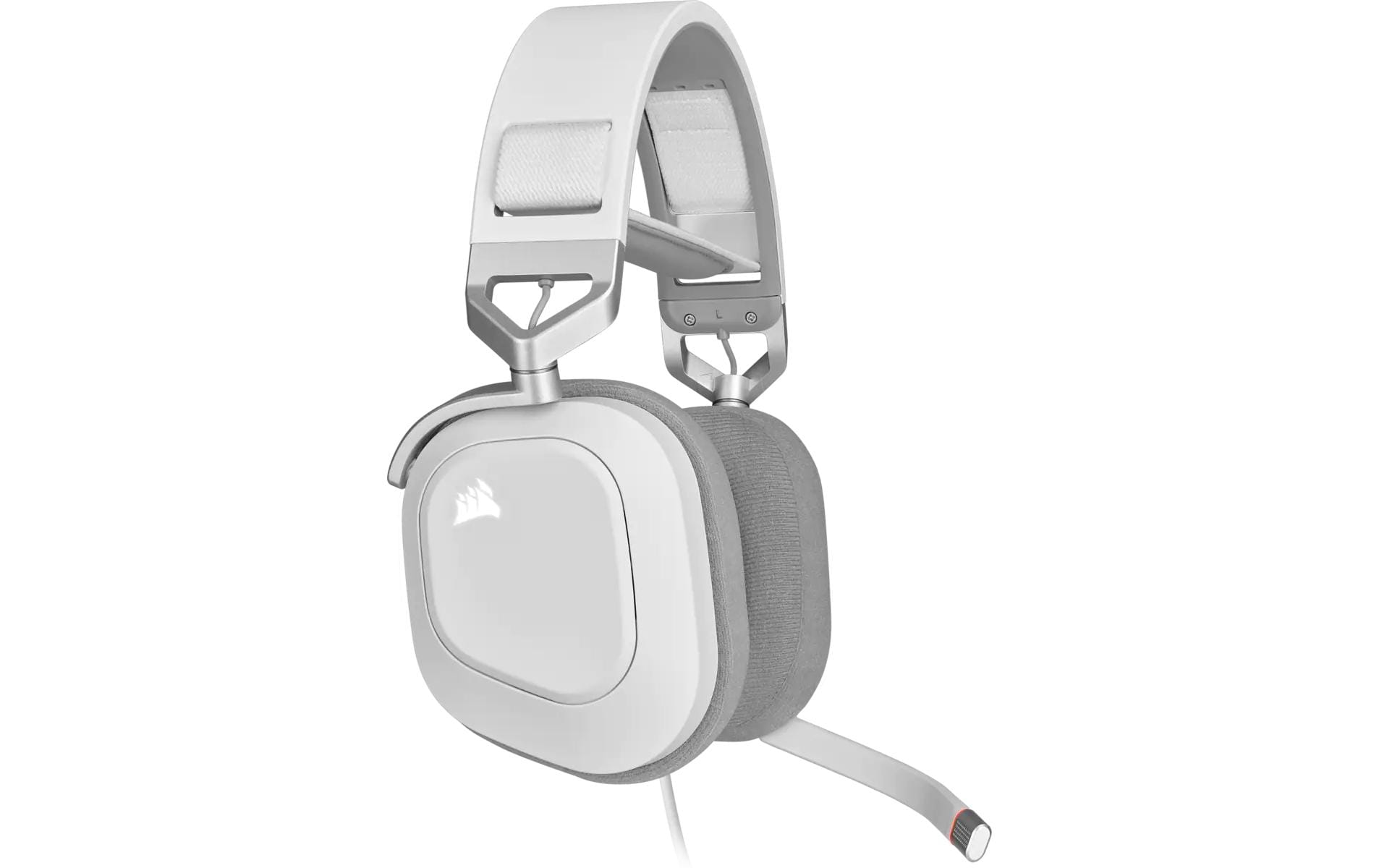 CORSAIR Gaming HS80 RGB - Headset - ohrumschließend - kabelgebunden - USB - weiß