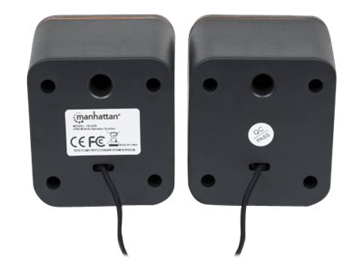 Manhattan 2600 Series Speaker System
Small Size
Big Sound
Two Speakers
Stereo
USB power
Output: 2x 3W
3.5mm plug for sound
In-Line volume control
Cable 0.9m
Black
Three Year Warranty
Box - Lautsprecher - für PC