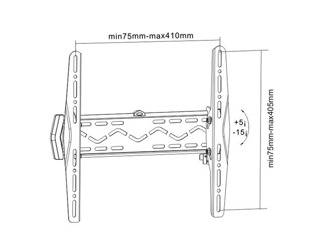 InLine - Befestigungskit - für Flachbildschirm