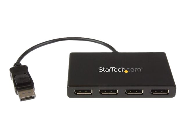StarTech.com 4-Port Multi Monitor Adapter - DisplayPort 1.2 MST-Hub - 4x 1080p - DisplayPort Video-Splitter für erweiterte Desktop-Modi auf Windows-PCs - DP zu Quad DP-Monitoren (MSTDP124DP) - Video-Verteiler - 4 Anschlüsse