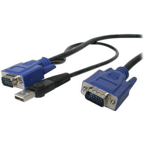 StarTech.com 3m 2-in-1 PS/2 USB KVM Kabel - Kabelsatz für KVM Switch / Umschalter - Video- / USB-Kabel - USB, HD-15 (VGA) (M) zu HD-15 (VGA) (M) - 3.05 m - Schwarz - für P/N: CAB831HDU, RACKCONS1908, SV1631DUSBUK, SV565DUTPU, SV565UTPUL, SV831DUSBUK