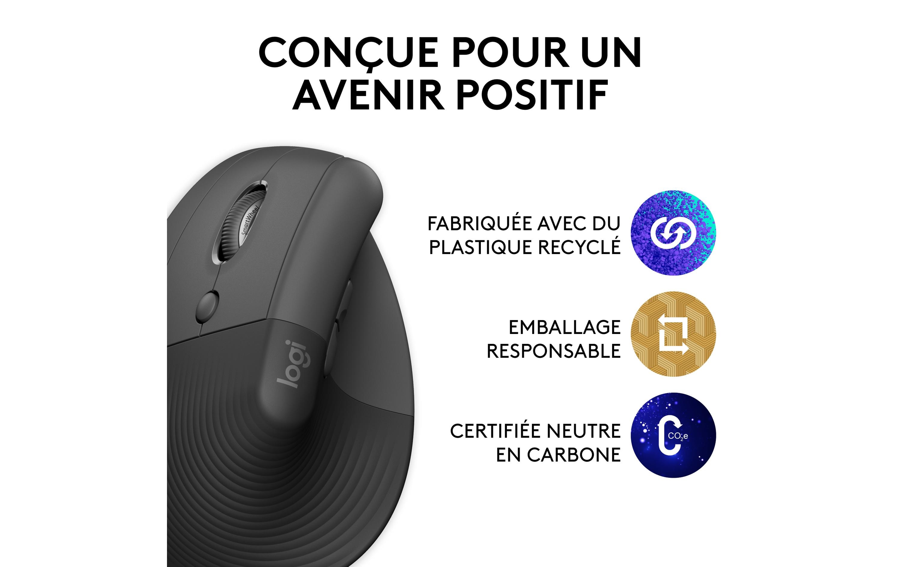 Logitech Ergonomische Maus Lift Left Graphite