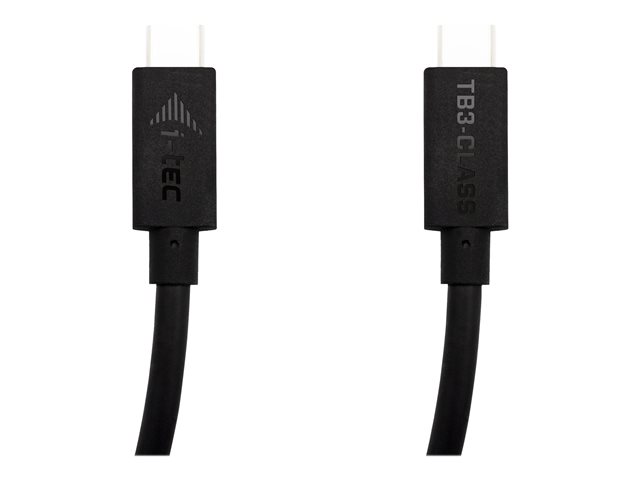 i-Tec - Thunderbolt-Kabel - 24 pin USB-C (M) zu 24 pin USB-C (M) - USB 3.1 Gen 1 / Thunderbolt 3 - 1.5 m - 8K Unterstützung, 4K Unterstützung, USB-Stromversorgung (100 W)