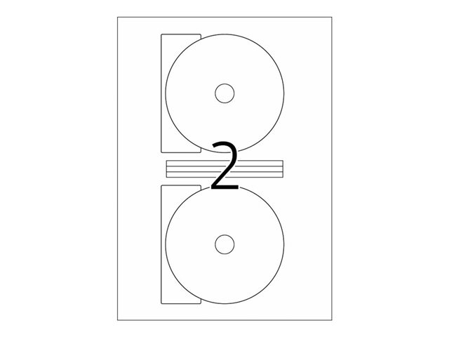HERMA Special Maxi - undurchsichtige CD-/DVD-Etiketten - matt - 200 Etikett(en) - 116 mm rund