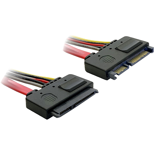 Delock - SATA-Verlängerungskabel - Serial ATA 150/300/600 - SATA Combo (M) zu SATA Combo (W) - 20 cm
