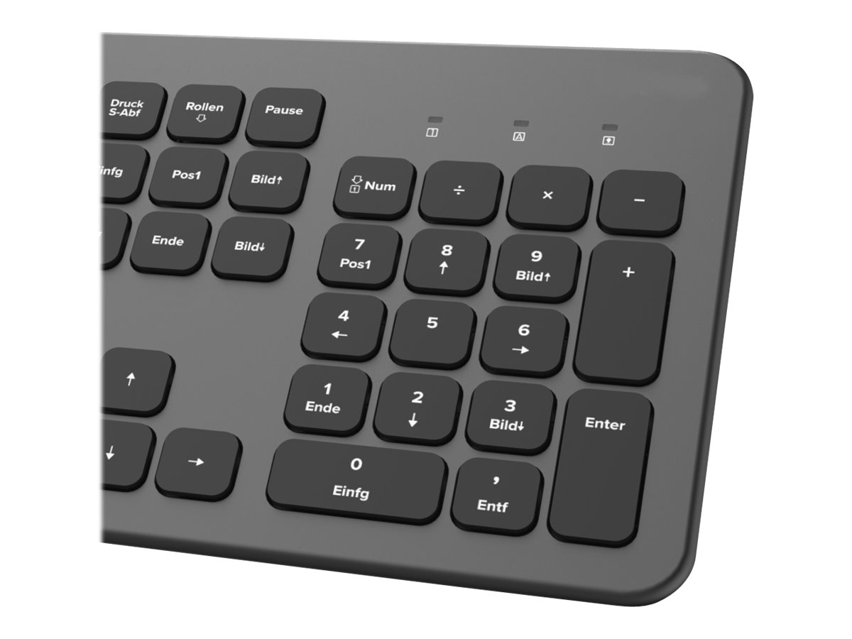 Hama "KW-700" - Tastenfeld - QWERTZ - Deutsch - Schwarz
Anthrazit Eingabegerät